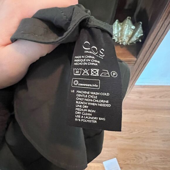 COS OLIVE GREEN DRESS - Picture 3 of 5